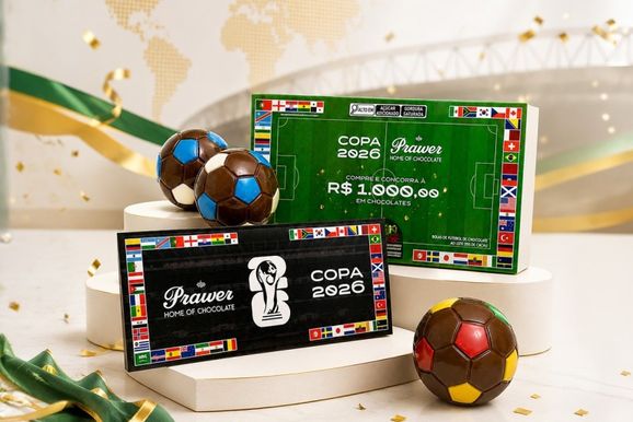 Prawer lan&ccedil;a chocolate tem&aacute;tico da Copa do Mundo 2026 e premiar&aacute; clientes com R$ 1 mil