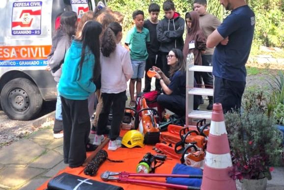 Projeto Agente Mirim de Defesa Civil inicia novas turmas no segundo semestre em Gramado