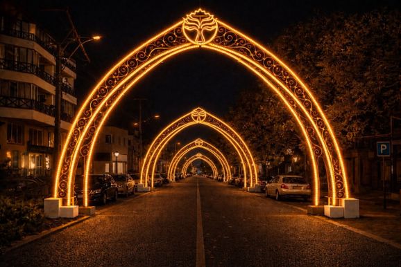 Canela ter&aacute; novo corredor tur&iacute;stico com ilumina&ccedil;&atilde;o permanente na Avenida Osvaldo Aranha