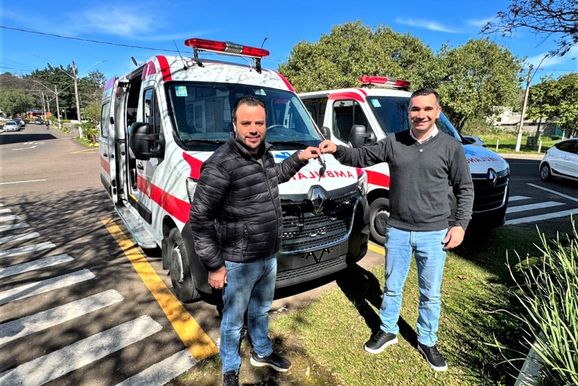 Munic&iacute;pio de Parob&eacute; recebe duas novas ambul&acirc;ncias para refor&ccedil;ar atendimento &agrave; popula&ccedil;&atilde;o