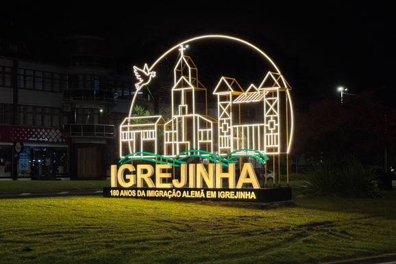 Munic&iacute;pio de Igrejinha inaugura monumento em homenagem aos 180 anos da Imigra&ccedil;&atilde;o Alem&atilde;