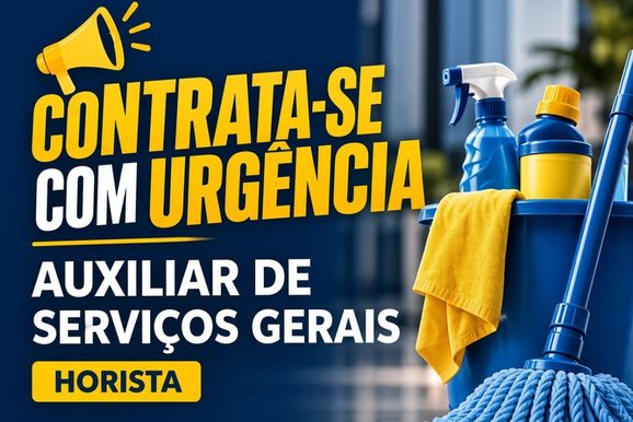 Contrata-se urgente auxiliar de servi&ccedil;os gerais em Ipatinga