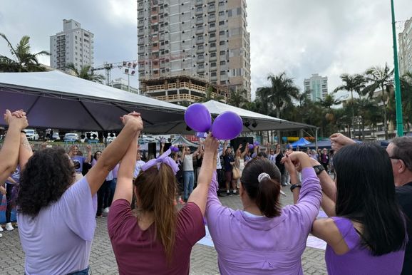 Itapema divulga programa&ccedil;&atilde;o do Agosto Lil&aacute;s no combate &agrave; viol&ecirc;ncia contra a mulher