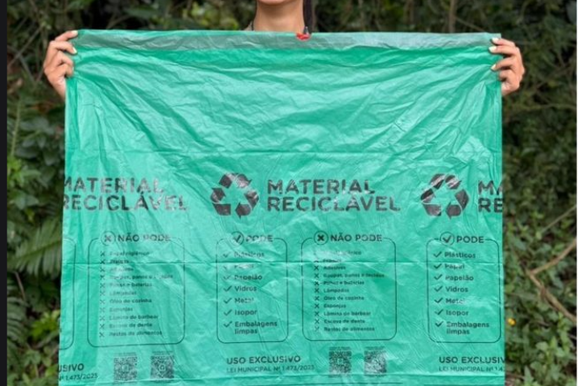 Itapo&aacute; inicia a partir de junho entrega de Sacos Verdes para a coleta seletiva