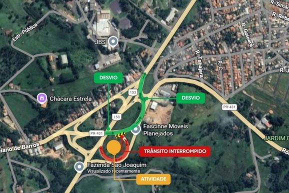 ​BR-153 opera em Pare e Siga para i&ccedil;amento de vigas em Jacarezinho nesta sexta