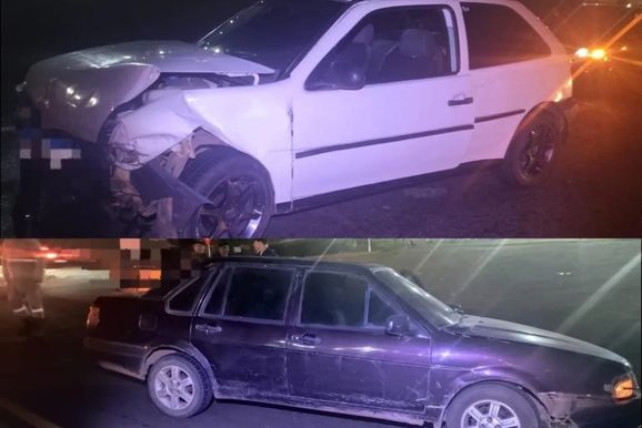 ​Colis&atilde;o entre carros deixa quatro feridos na PR-272 no Norte Pioneiro