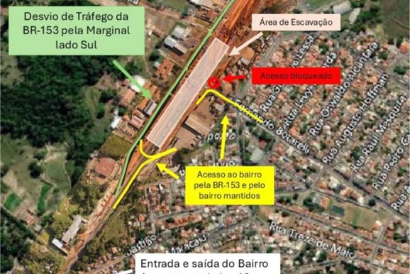 ​BR-153 ter&aacute; amplia&ccedil;&atilde;o de desvio e bloqueio de acesso ao Aeroporto
