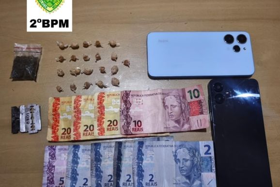 Flagrante de tr&aacute;fico resulta em apreens&atilde;o de crack e pris&otilde;es em Santo Ant&ocirc;nio da Platina