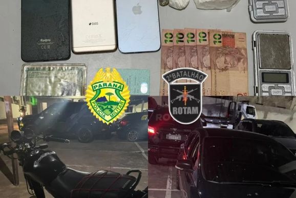 PM apreende drogas e apreende motos em cinco cidades do Norte Pioneiro