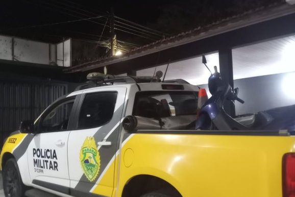 Biz com alerta de furto em Umuarama &eacute; recuperada na Vila Uni&atilde;o