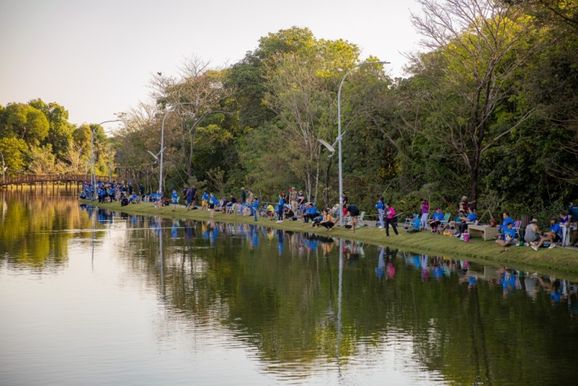 Pescaria Esportiva re&uacute;ne centenas de fam&iacute;lias no Lago Ernani Machado
