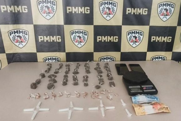 PM apreende drogas ap&oacute;s persegui&ccedil;&atilde;o no bairro Praia, em Itabirito