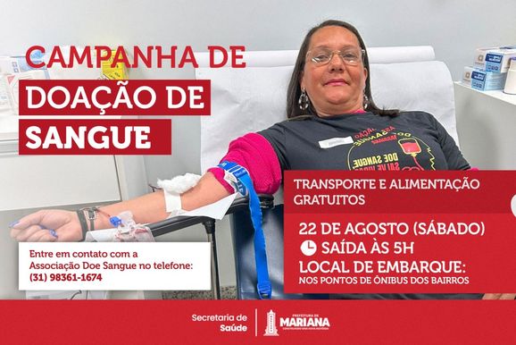 Associa&ccedil;&atilde;o Doe Sangue promove mais uma campanha de doa&ccedil;&atilde;o com destino a Belo Horizonte