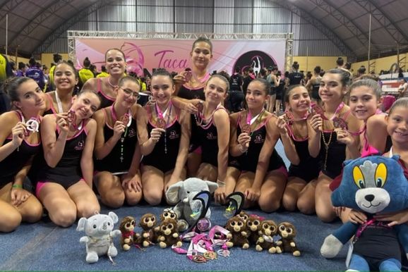 Gin&aacute;stica r&iacute;tmica conquista p&oacute;dios na 7&ordf; Ta&ccedil;a Noroeste Paulista