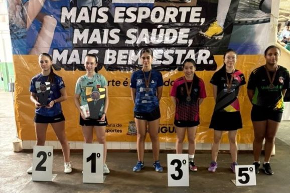 Equipe de Mirassol conquista p&oacute;dios no t&ecirc;nis de mesa