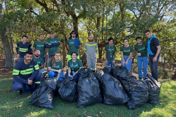 Sanessol recolhe 116 kg de lixo no bairro Mais Parque em Mirassol