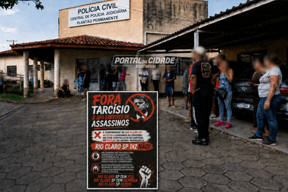 &Ocirc;nibus com manifestantes contra Tarc&iacute;sio &eacute; abordado em Mogi Mirim ap&oacute;s ato em Amparo