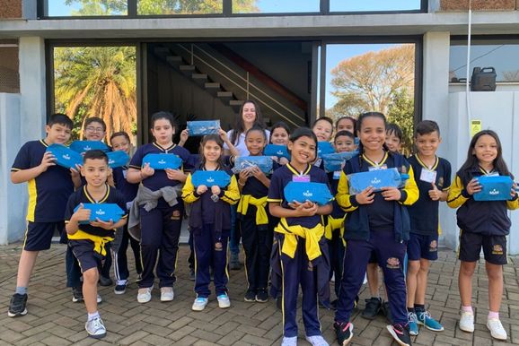 Alunos conhecem tratamento da &aacute;gua durante visita &agrave; ETA 