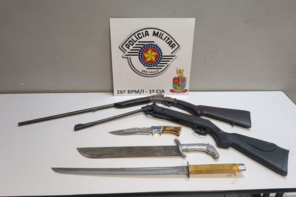 Homem &eacute; preso ap&oacute;s amea&ccedil;a &agrave; filha e apreens&atilde;o de arma em Mogi Gua&ccedil;u