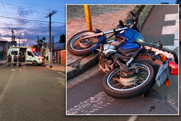 Homem sofre queda de moto e pol&iacute;cia descobre que ve&iacute;culo era furtado