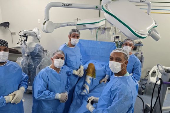 Marco atingido: Santa Casa de Passos realiza 100&ordf; cirurgia rob&oacute;tica ortop&eacute;dica
