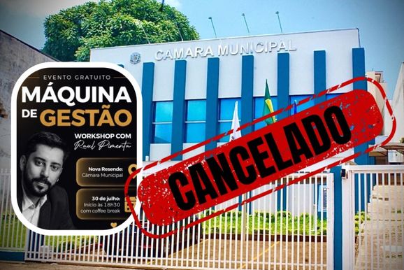 Workshop &ldquo;M&aacute;quina de Gest&atilde;o&rdquo; &eacute; cancelado em Nova Resende
