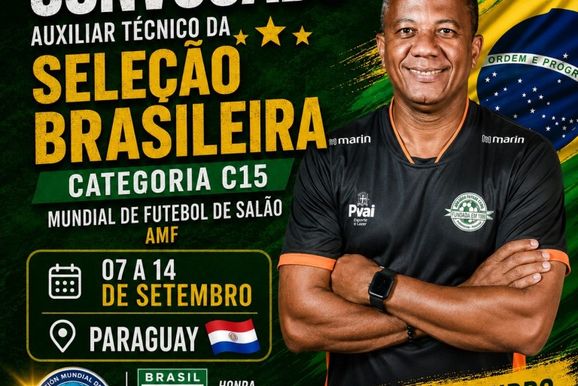 &ldquo;Leandro Primavera&rdquo; &eacute; convocado para assistente da Sele&ccedil;&atilde;o Brasileira na Copa do Mundo C15