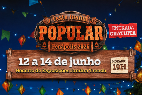 Festa Junina Popular ser&aacute; no Recinto, com shows gratuitos e a&ccedil;&atilde;o beneficente