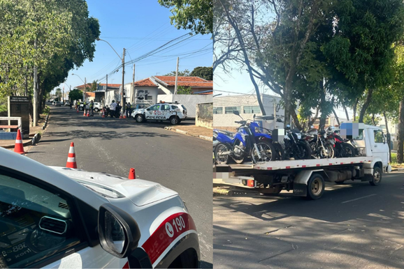 Opera&ccedil;&atilde;o Baixo Ru&iacute;do fiscaliza 78 motocicletas e recolhe 21 ve&iacute;culos em Pen&aacute;polis
