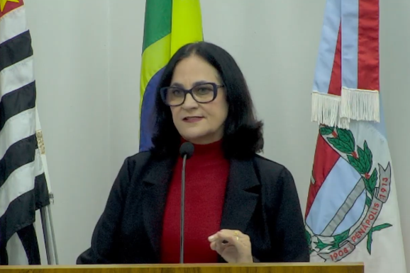 Professora Jandineia critica fala de secret&aacute;rio municipal sobre bandeiras do PT