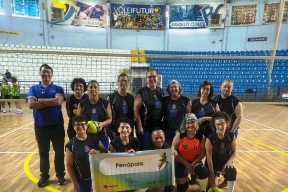 V&ocirc;lei adaptado 58+ de Pen&aacute;polis perde para Ara&ccedil;atuba na Super Liga da Melhor Idade