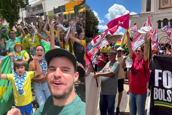 Atos por Lula e por Fl&aacute;vio Bolsonaro movimentaram Pen&aacute;polis na semana
