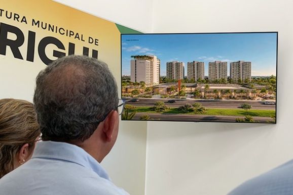 Prefeita Samanta recebe estudo de complexo com shopping e hotel em Birigui