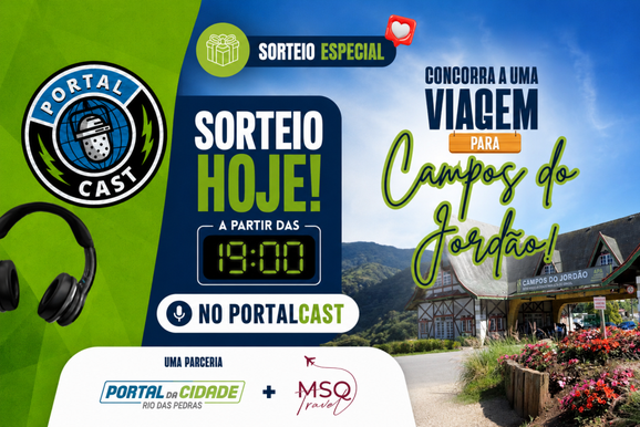 Sorteio de viagem para Campos do Jord&atilde;o ser&aacute; realizado nesta noite durante o Portal Cast