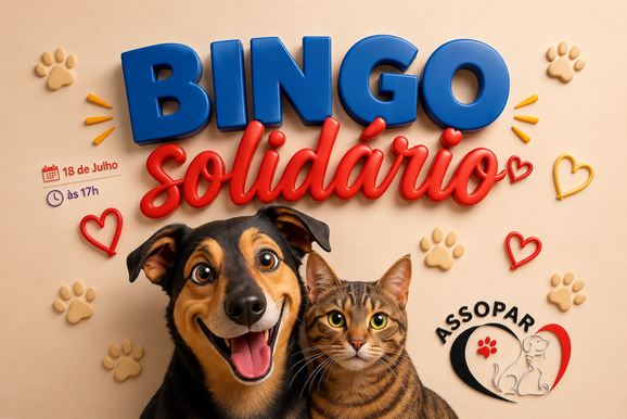 Bingo Solid&aacute;rio da Assopar re&uacute;ne amigos em prol da causa animal em Rio das Pedras