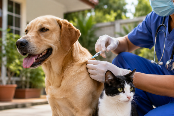 Rio das Pedras oferece vacina&ccedil;&atilde;o antirr&aacute;bica domiciliar para c&atilde;es e gatos