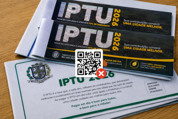 Prefeitura prorroga prazos do IPTU 2026 ap&oacute;s problemas no QR Code dos carn&ecirc;s