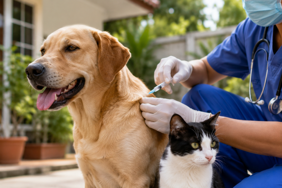 Vacina&ccedil;&atilde;o antirr&aacute;bica para c&atilde;es e gatos acontece at&eacute; sexta-feira em Rio das Pedras