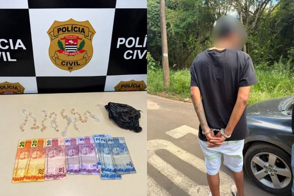 Homem &eacute; preso por tr&aacute;fico de drogas novamente em &aacute;rea de mata no Dona Rosina
