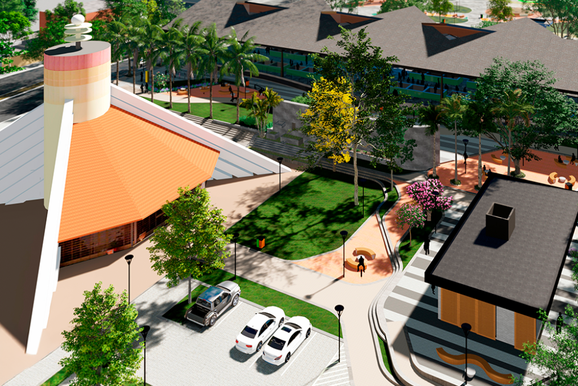 Obras de revitaliza&ccedil;&atilde;o da Pra&ccedil;a Orlando Webber come&ccedil;am em Santa Helena
