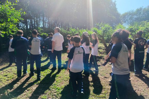 Estudantes de Marechal Rondon fazem roteiro educativo em Santa Helena