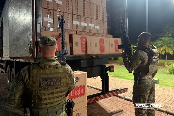 Opera&ccedil;&atilde;o conjunta apreende 40 mil pacotes de cigarros contrabandeados na regi&atilde;o