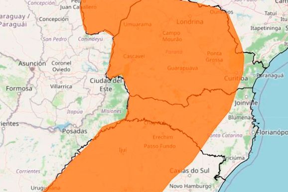 Santa Helena entra em alerta para tempestades com vento de at&eacute; 100 km/h e granizo