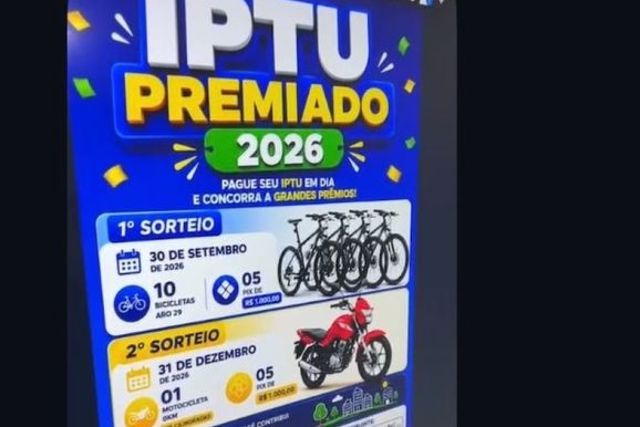 S&atilde;o Miguel do Guapor&eacute; sorteia bicicletas e R$ 5 mil para contribuintes do IPTU
