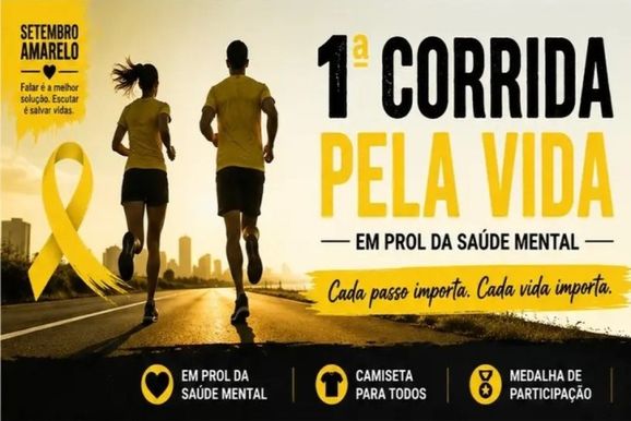 Corrida Pela Vida re&uacute;ne esporte e campanha de preven&ccedil;&atilde;o ao suic&iacute;dio em Sumar&eacute;