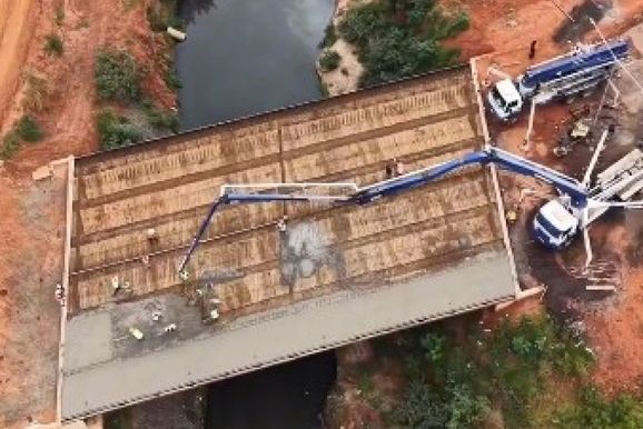 Viaduto da Mancini avan&ccedil;a com concretagem da primeira ponte em Sumar&eacute;