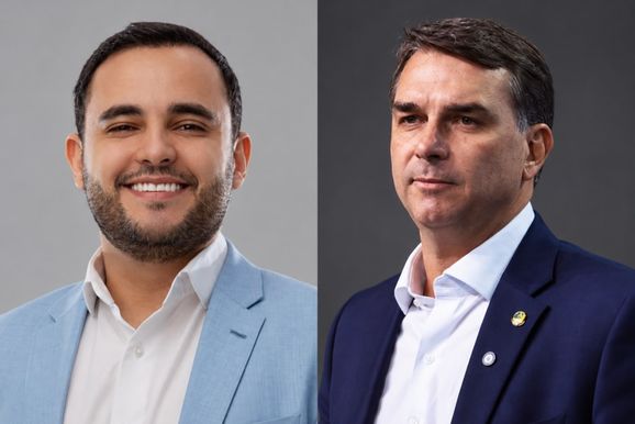 Andre da Farm&aacute;cia declara apoio a Fl&aacute;vio Bolsonaro e destaca cen&aacute;rio econ&ocirc;mico favor&aacute;vel