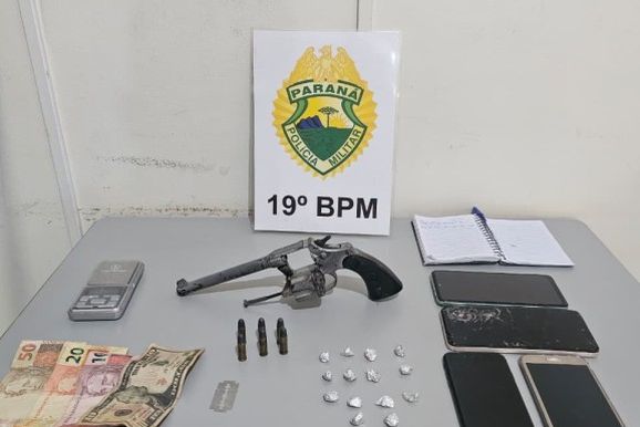 ROTAM apreende crack, rev&oacute;lver e prende dois durante opera&ccedil;&atilde;o em Toledo