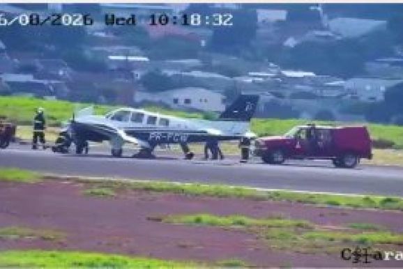 Aeronave faz pouso de emerg&ecirc;ncia ap&oacute;s problema mec&acirc;nico