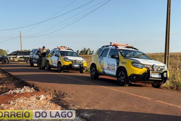 Homem faz fam&iacute;lia ref&eacute;m, troca tiros com a pol&iacute;cia e foge para mata